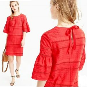 J. Crew Flutter Sleeve Eyelet Shift Dress